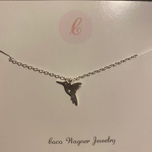 Dainty hummingbird necklace